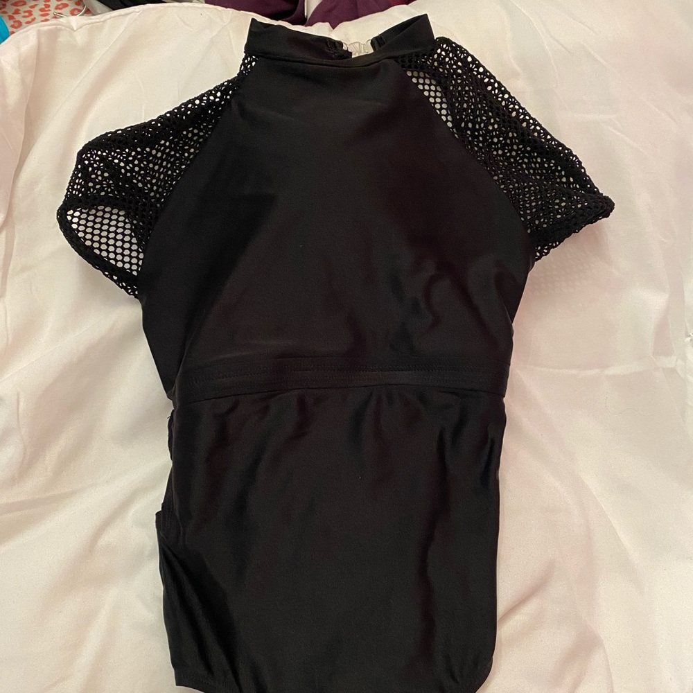 Black dance leotard small